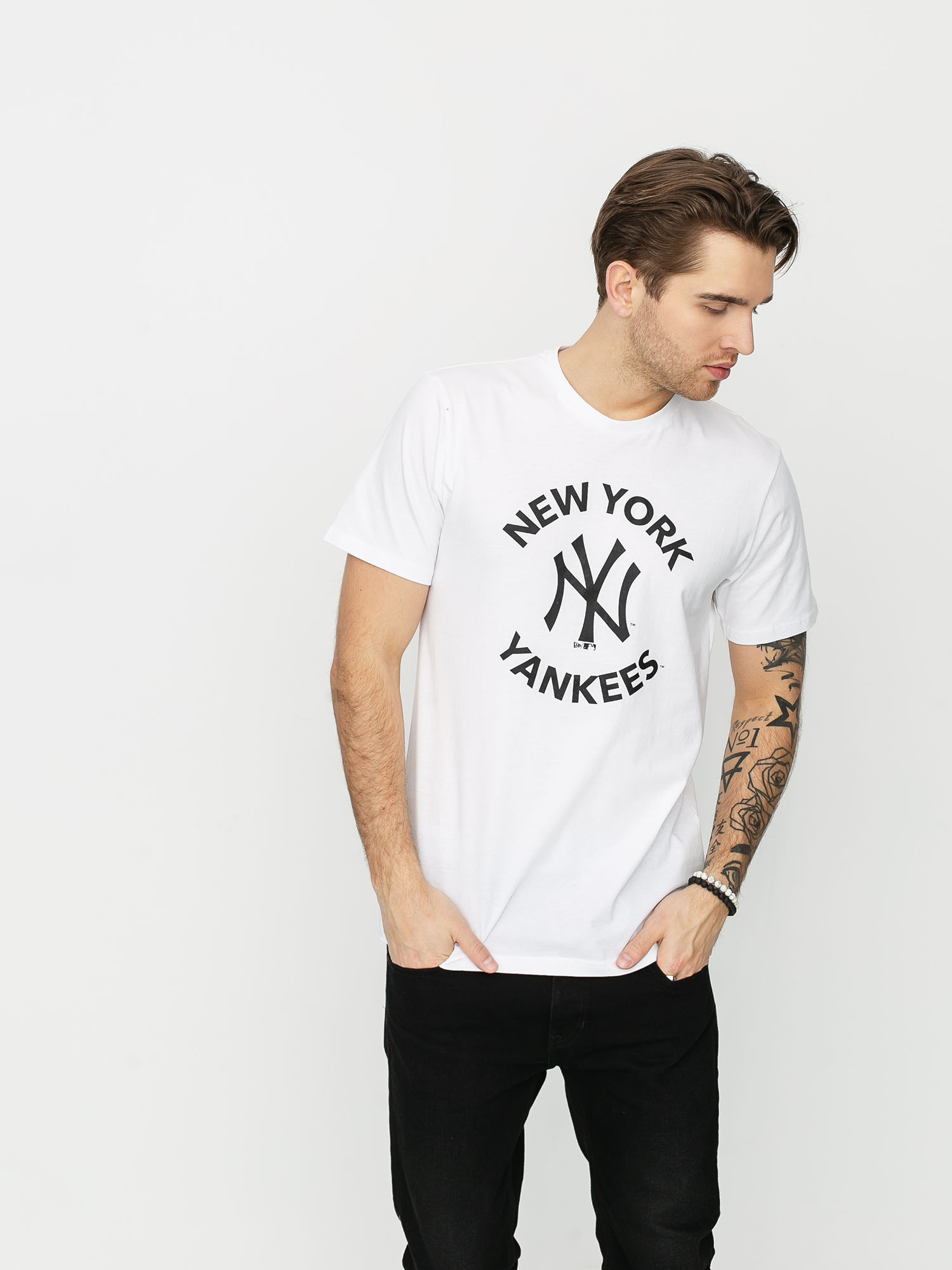 T-shirt New Era Mlb New York Yankees (whi)