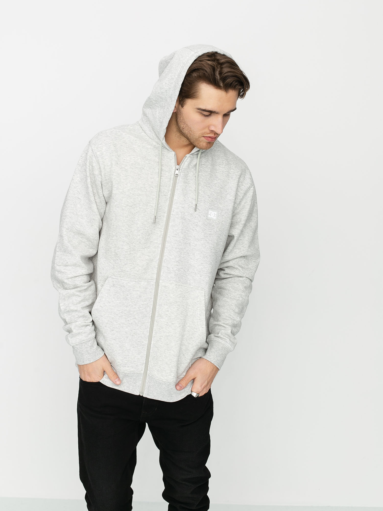 Bluza z kapturem DC Rebel Sl ZHD (light grey heather)