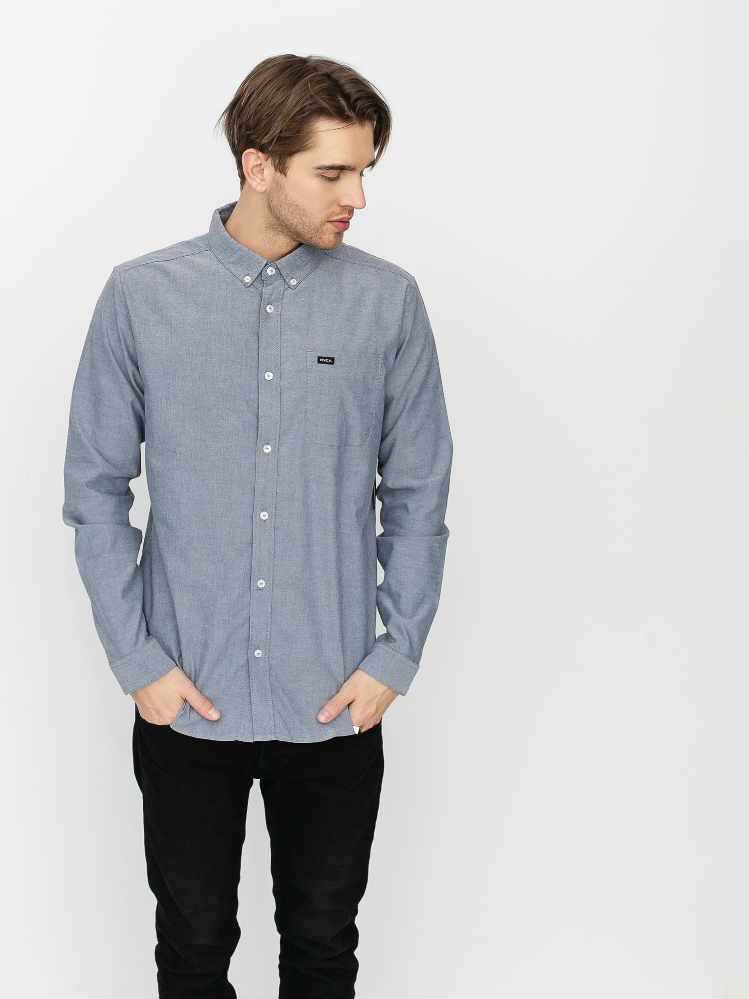 Koszula RVCA Thatll Do Stretch Ls (distant blue)