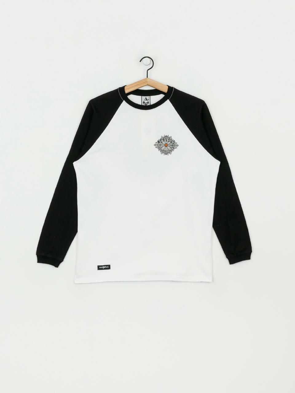 Longsleeve Nervous Eye (white/black)