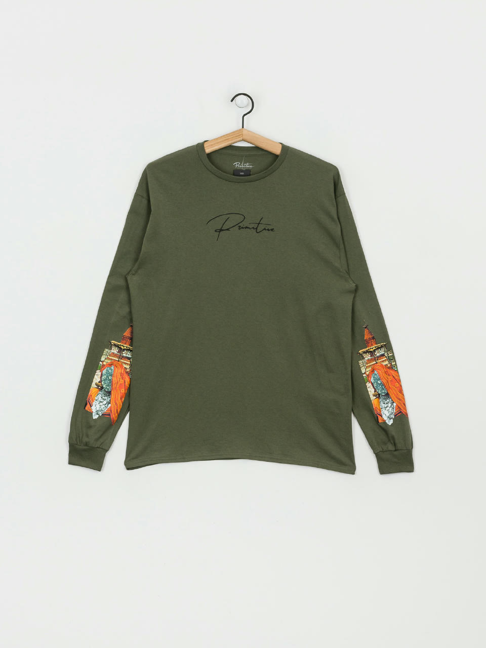 Longsleeve Primitive Voyager (safari green)