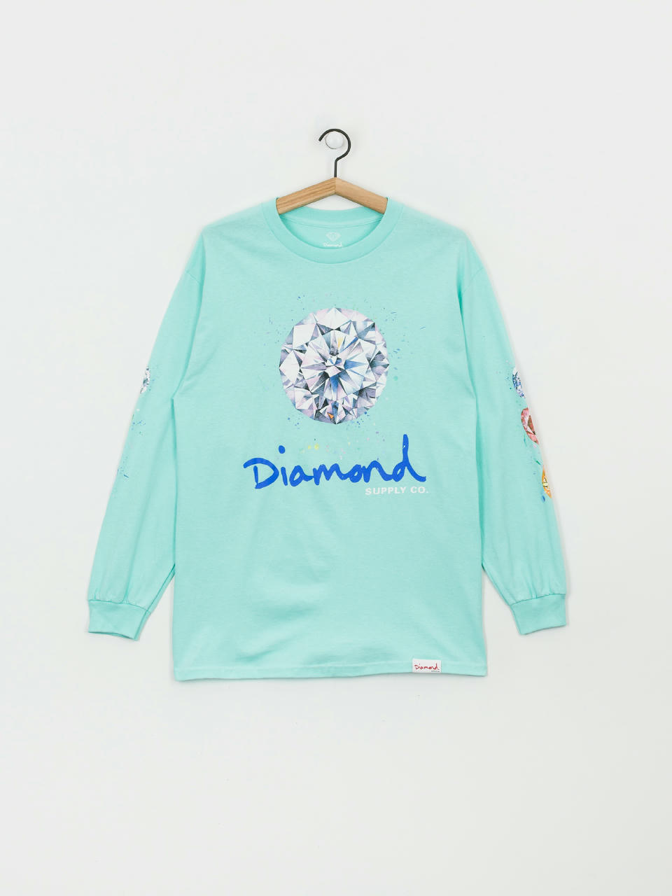 Longsleeve Diamond Supply Co. Splash Sign (diamond blue)