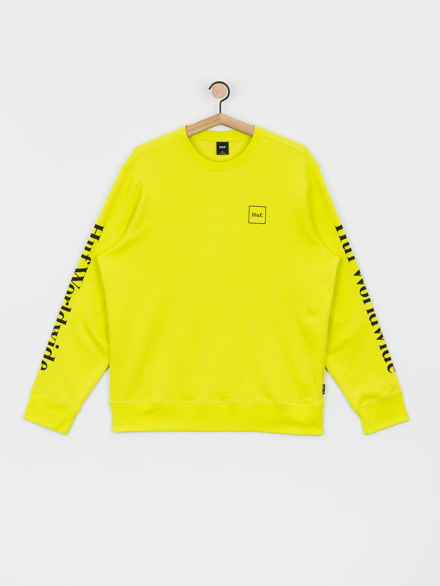 Bluza HUF Essentials Domestic (hot lime)