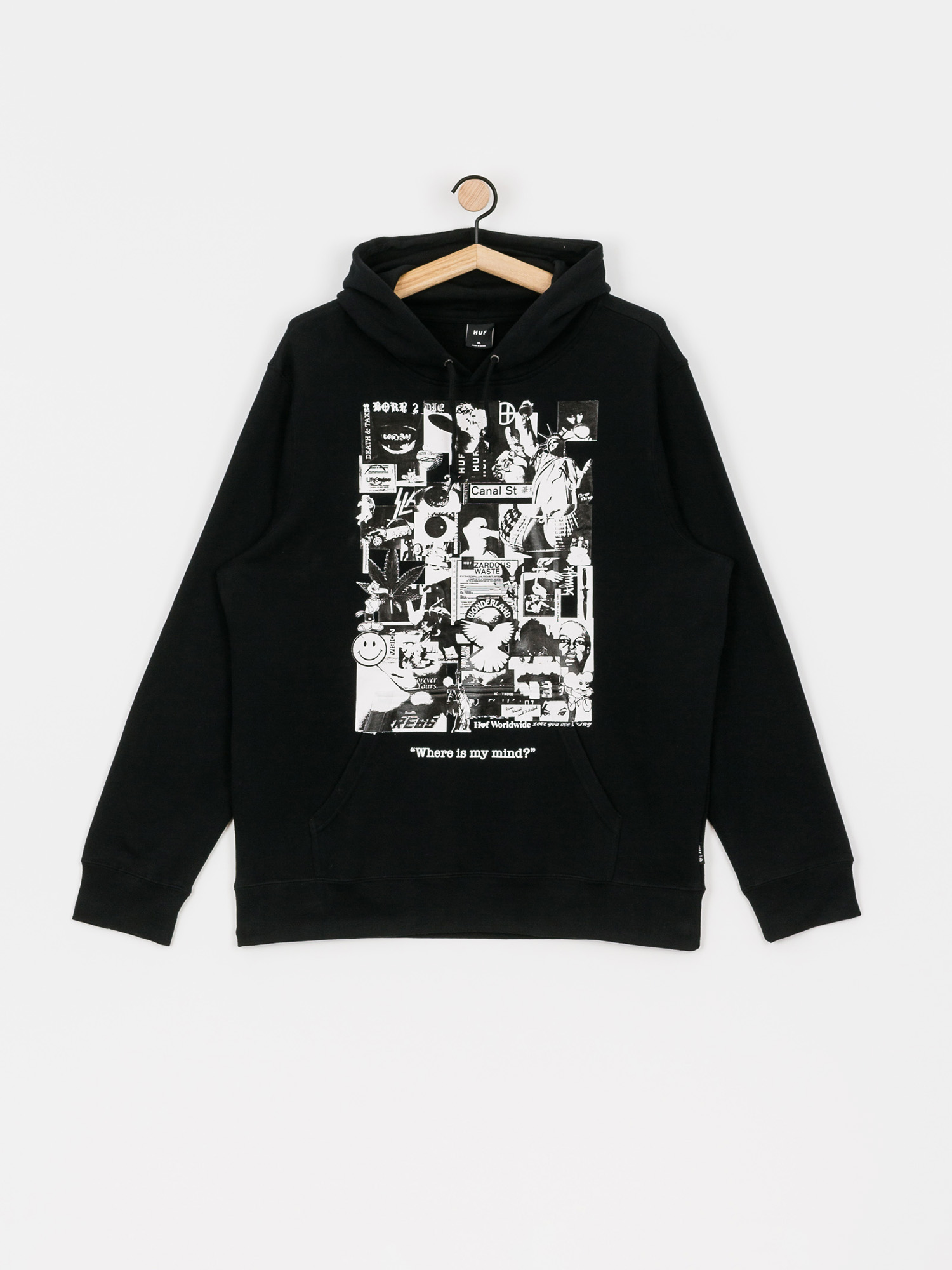 Bluza z kapturem HUF Where Is My Mind HD (black)