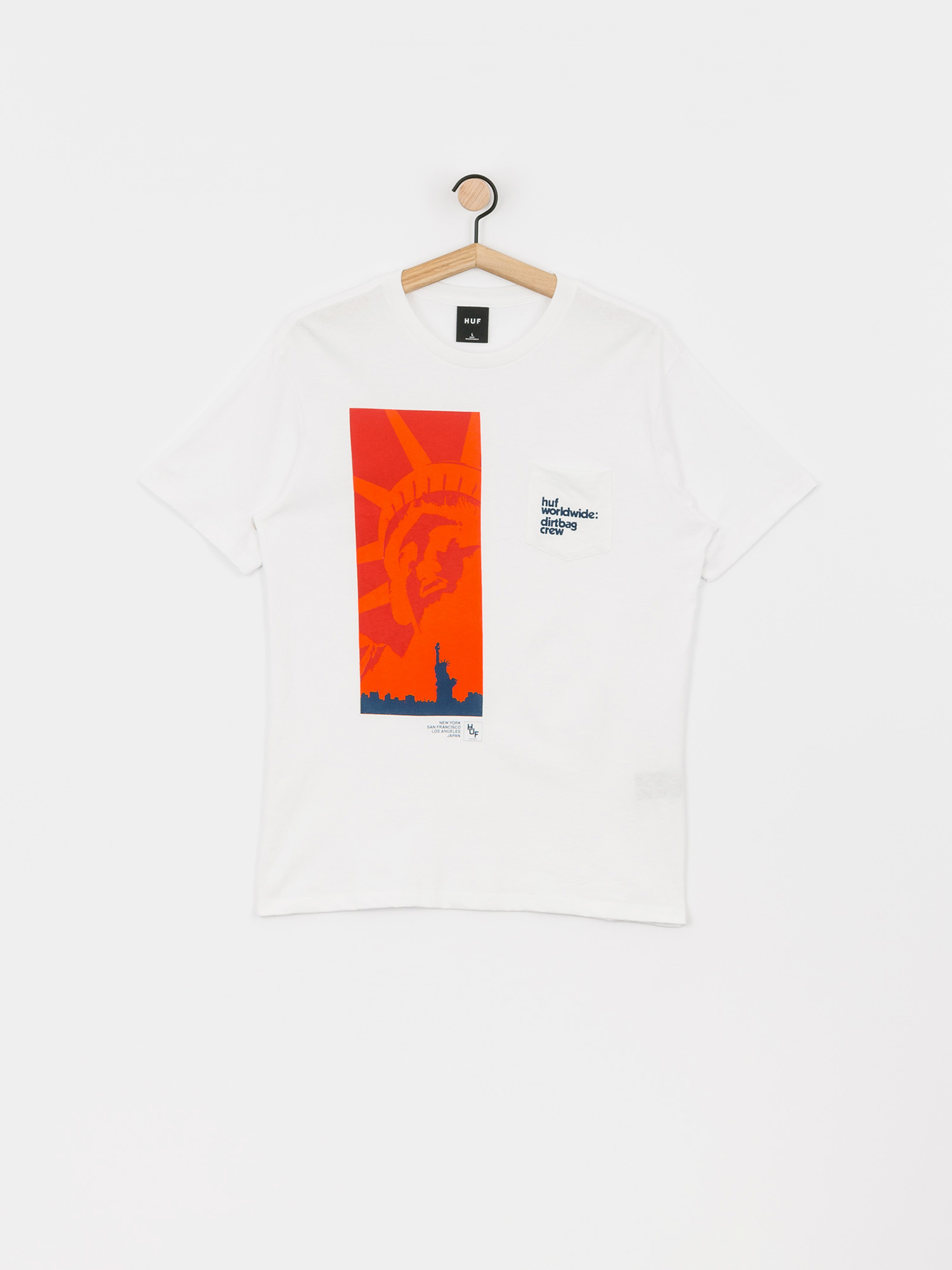 T-shirt HUF Liberty Pocket (white)
