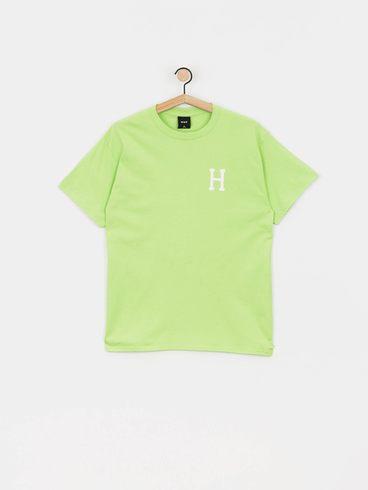 T-shirt HUF Essentials Classic (hot lime)