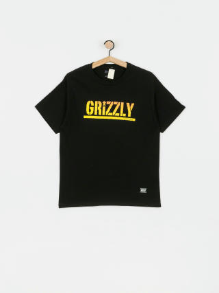Тениска Grizzly Griptape X Champion Stamp Fadeaway (black)