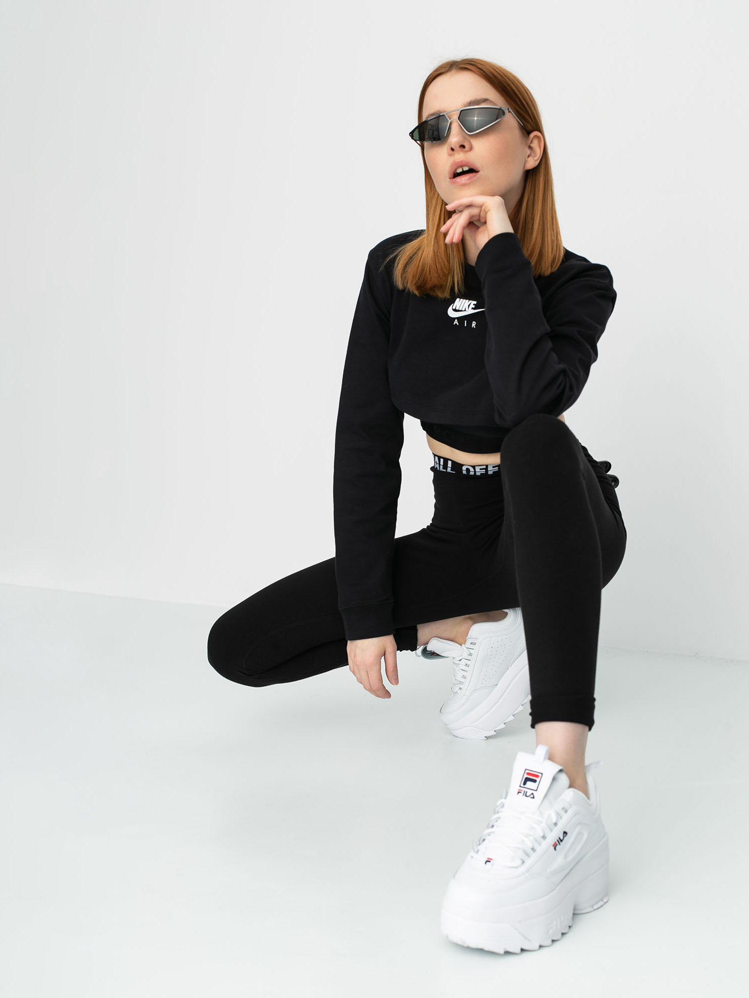Longsleeve Nike Air Crop Wmn (black)