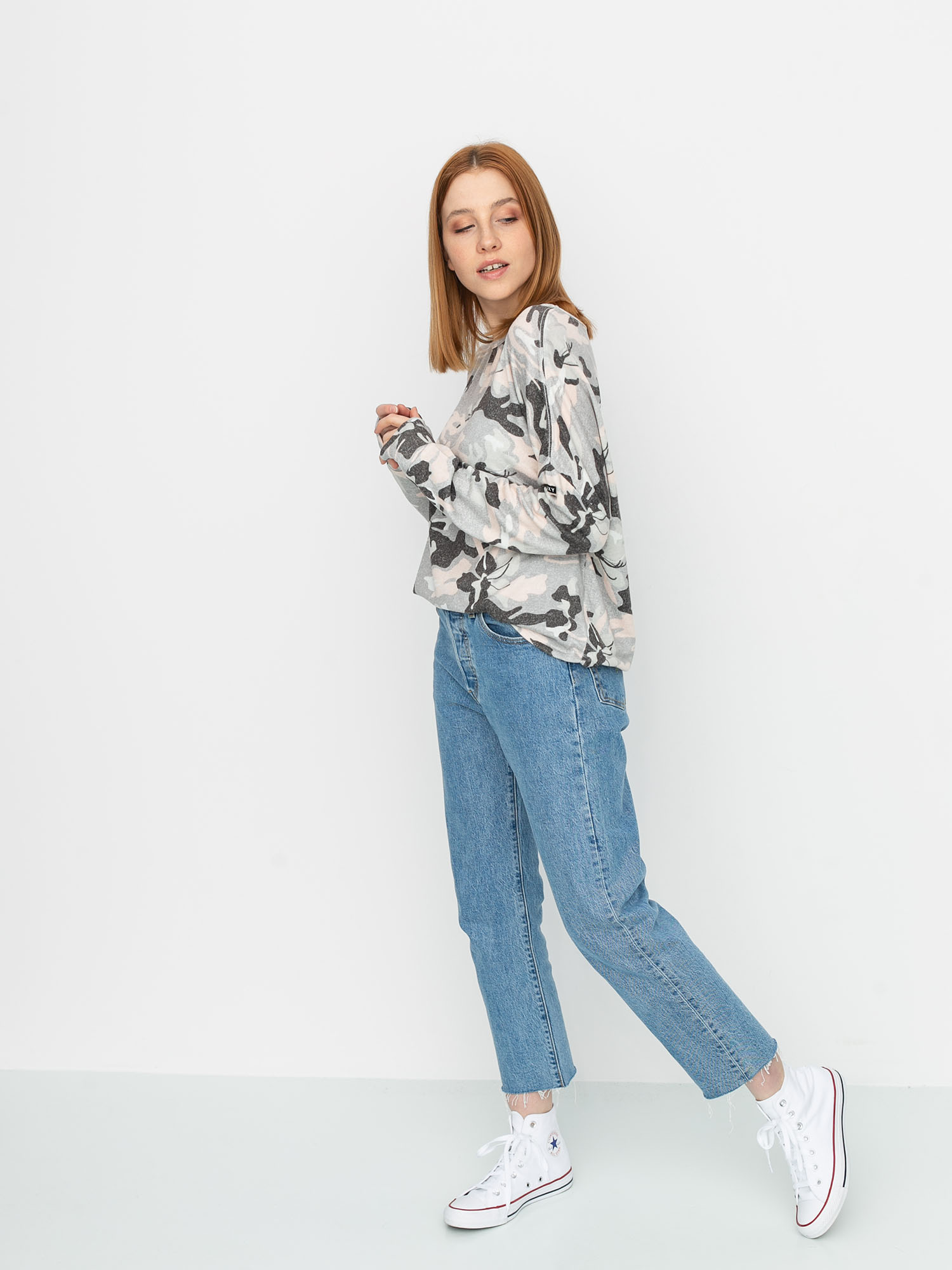 Longsleeve Roxy Holiday Everyday Printed Wmn (heritage heather darwin)