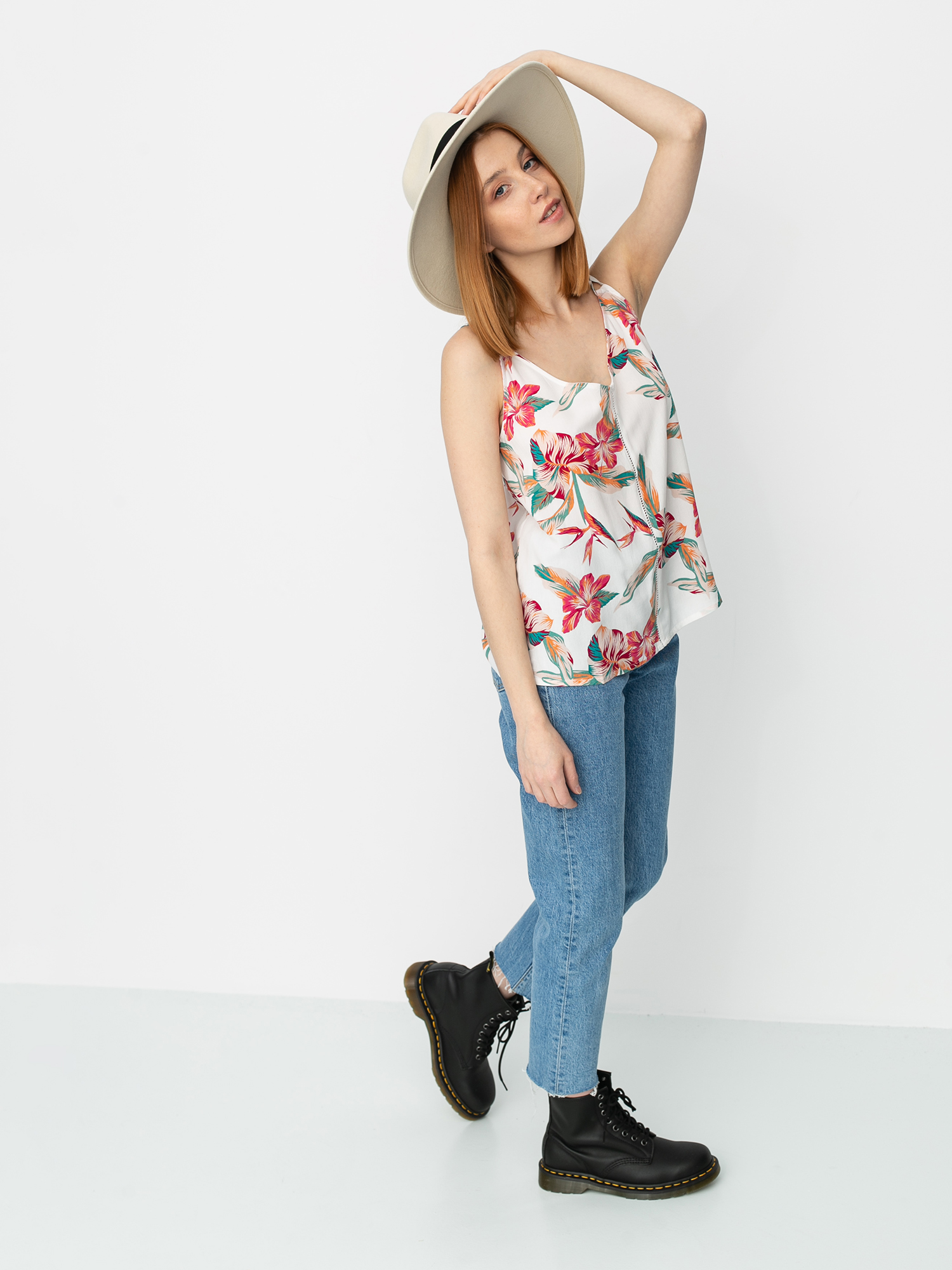 T-shirt Roxy Got To Be Real Wmn (snow white tropic call)