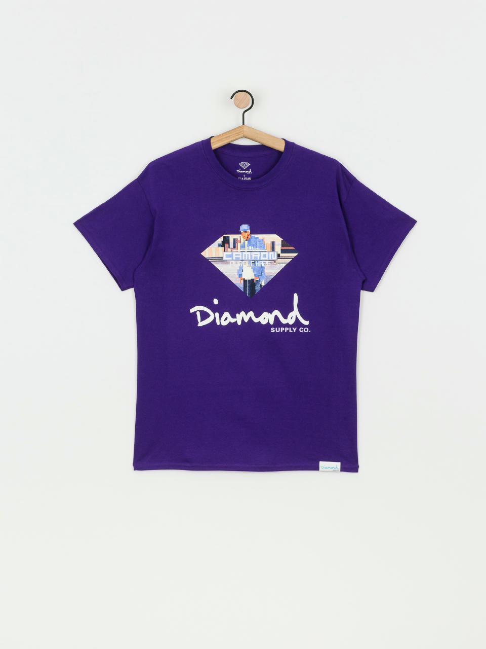 T-shirt Diamond Supply Co. Cam Ron Sign (purple)