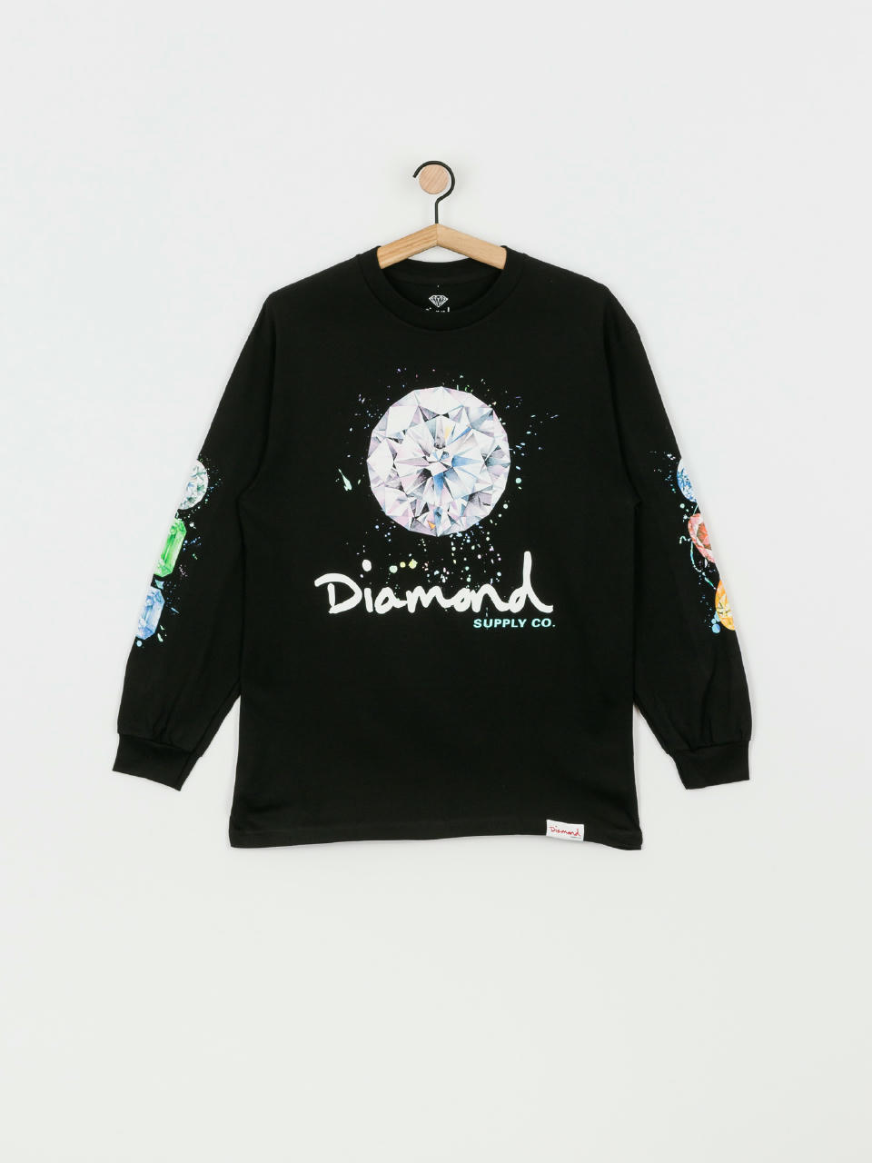 Longsleeve Diamond Supply Co. Splash Sign (black)