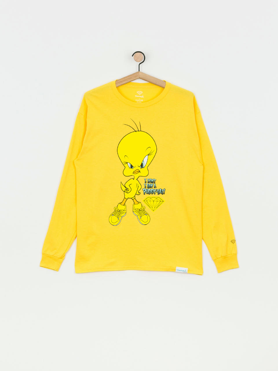 Longsleeve Diamond Supply Co. Puddy Tat (yellow)