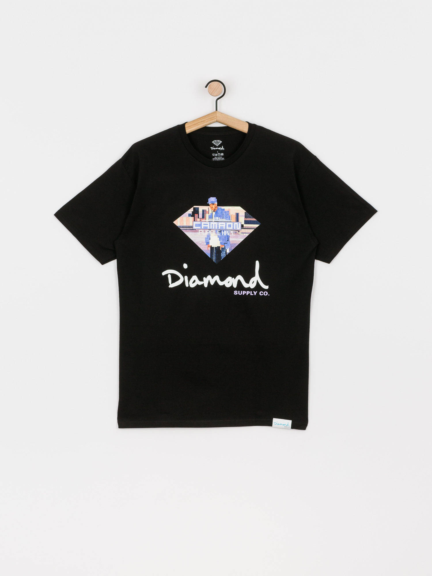 T-shirt Diamond Supply Co. Cam Ron Sign (black)