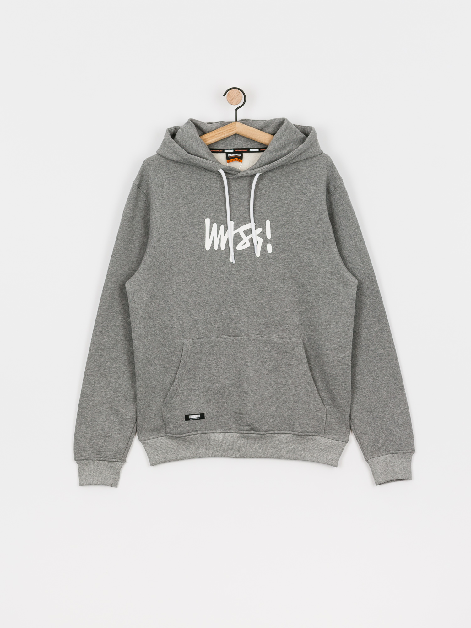 Bluza z kapturem MassDnm Signature Medium Logo HD (lt heather grey)