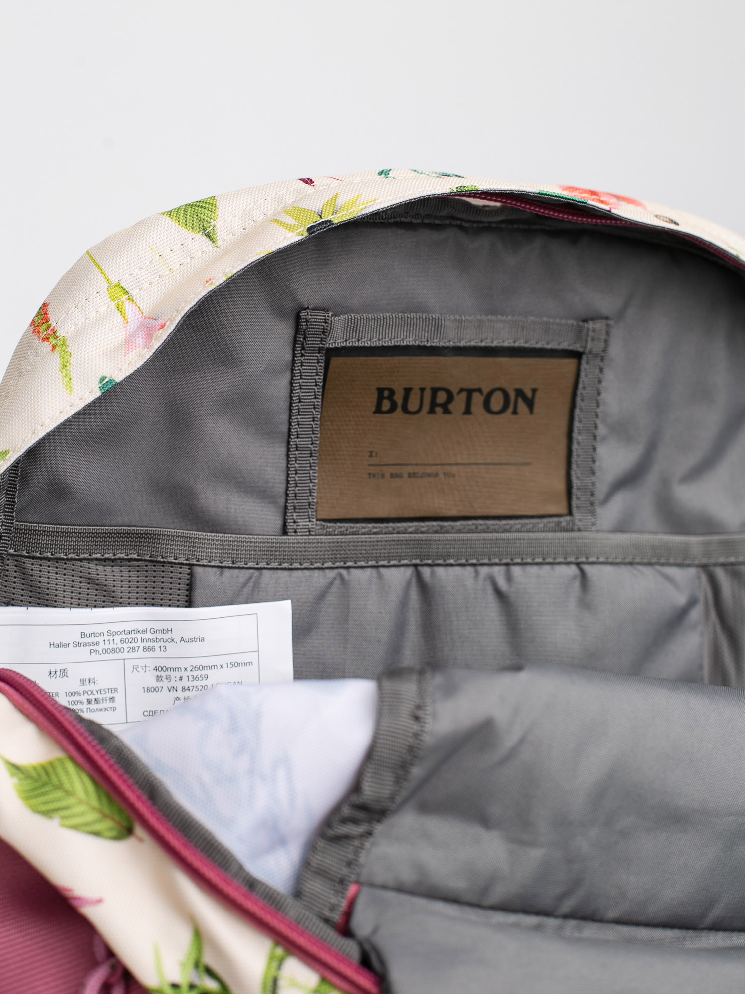 Plecak Burton Metalhead 18L (creme brulee oakledge floral)