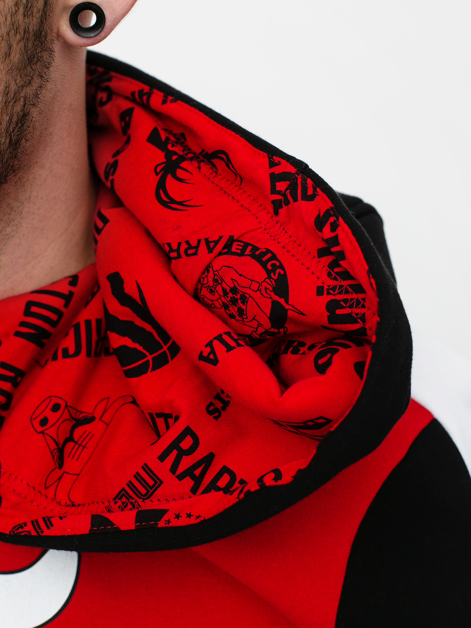 Bluza z kapturem New Era Nba Colour Block Chicago Bulls HD (blkfdr)