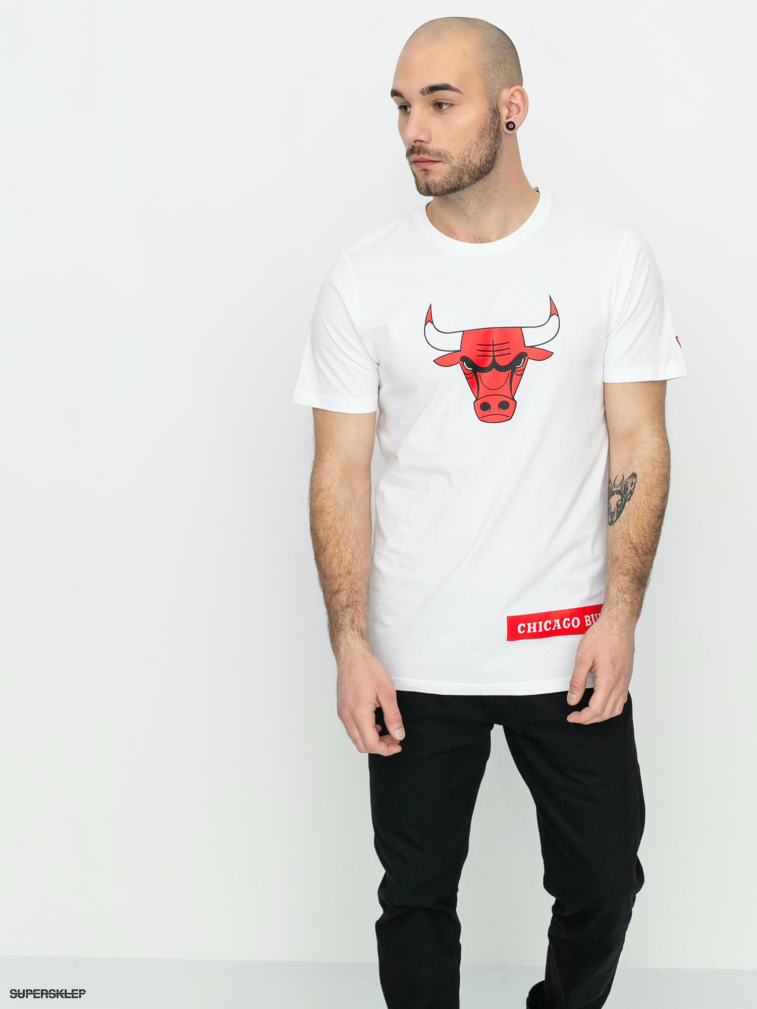 New Era Nba  Chicago Bulls Wordmark Black T-Shirt - · Kales Tiles