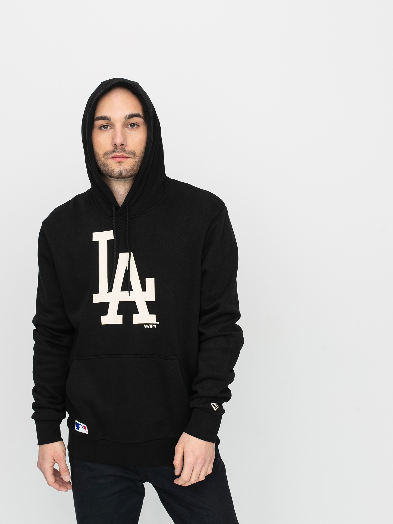 Bluza z kapturem New Era Mlb Seasonal Team Logo Los Angeles Dodgers HD (blkbch)