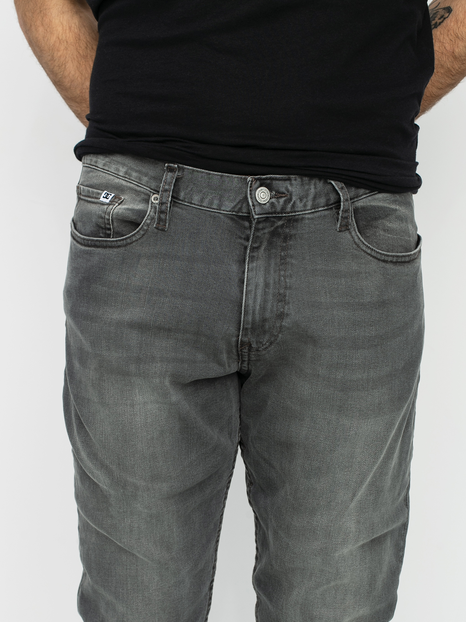 Spodnie DC Worker Straight Stretch (light grey)