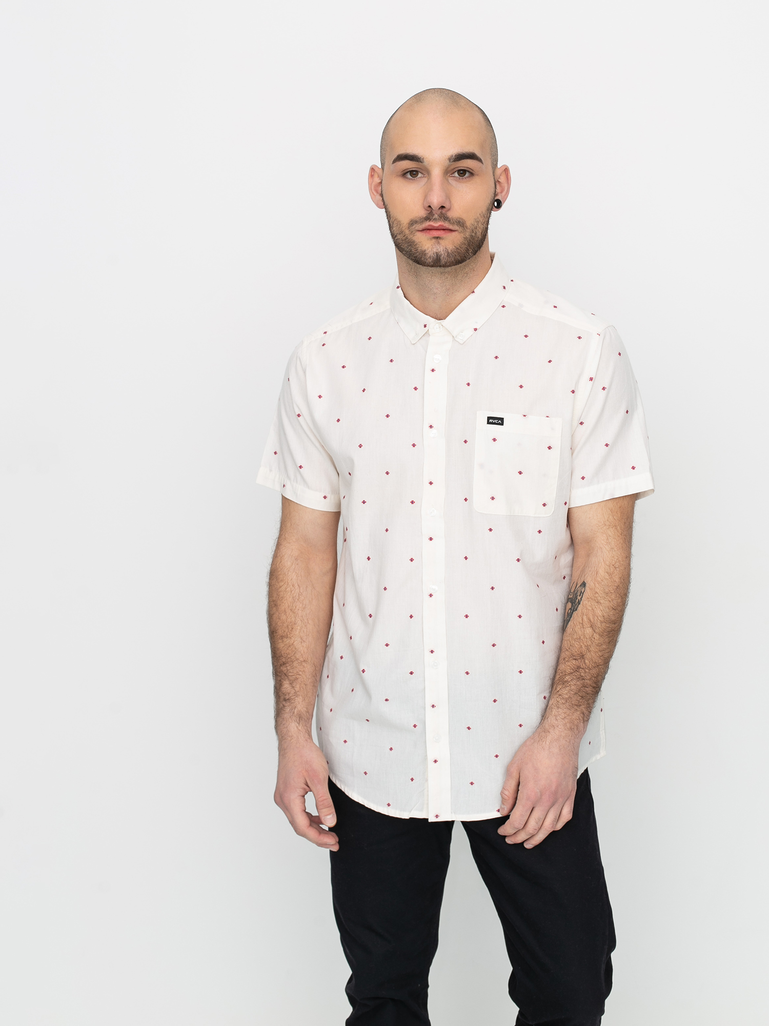 Koszula RVCA Thatll Do Dobby (white/red)