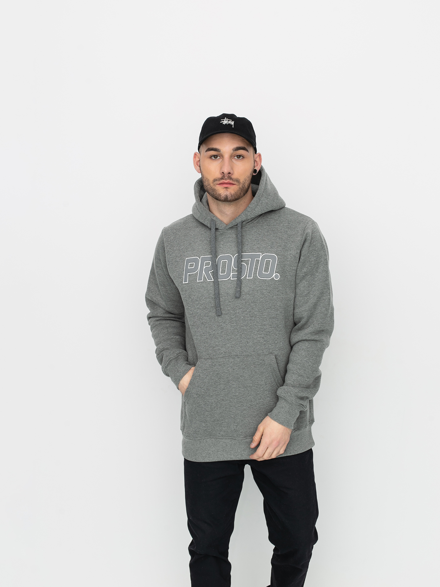 Bluza z kapturem Prosto Ballin HD (grey)