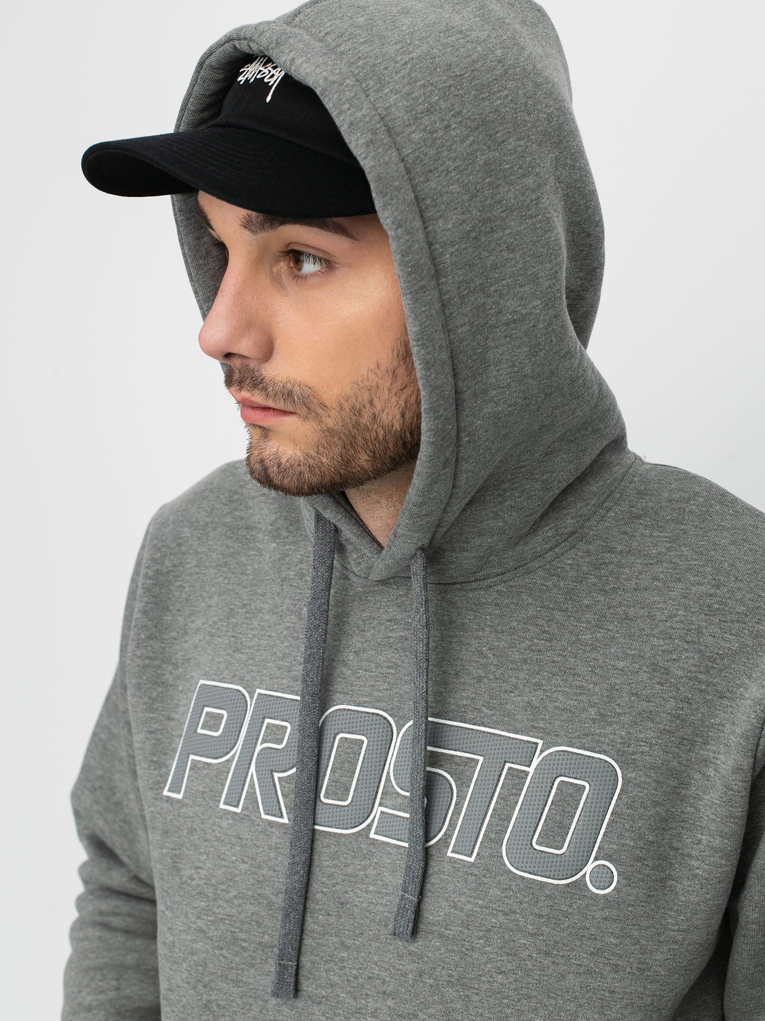 Bluza z kapturem Prosto Ballin HD (grey)