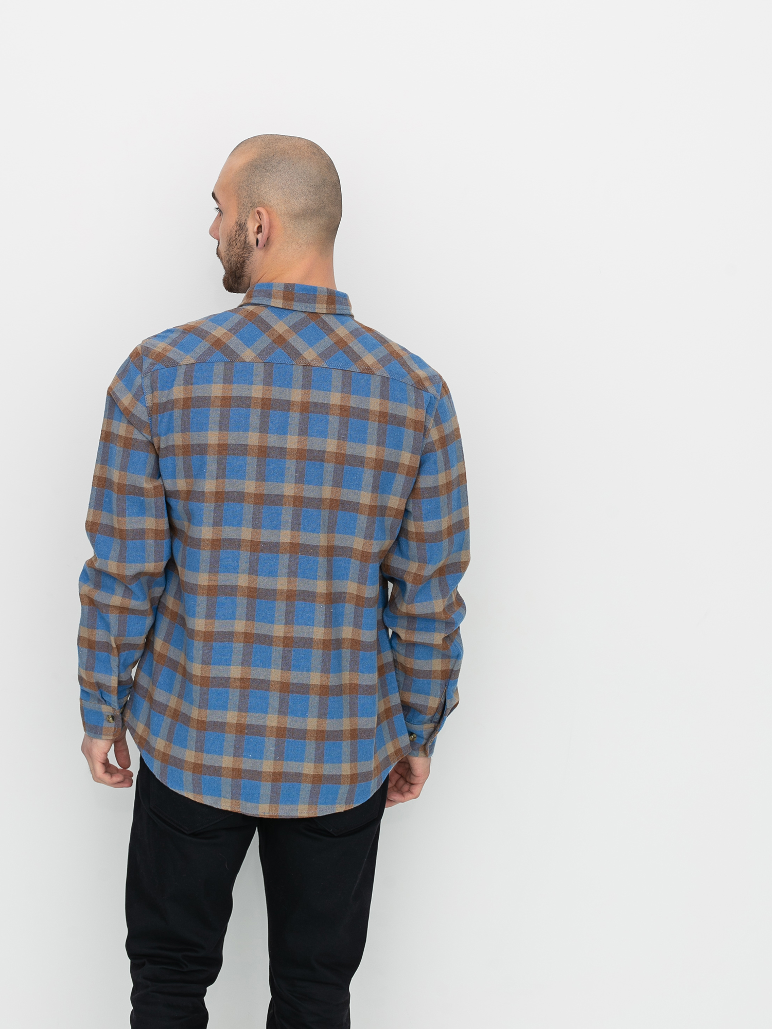 Koszula Brixton Bowery Flannel (river blue)
