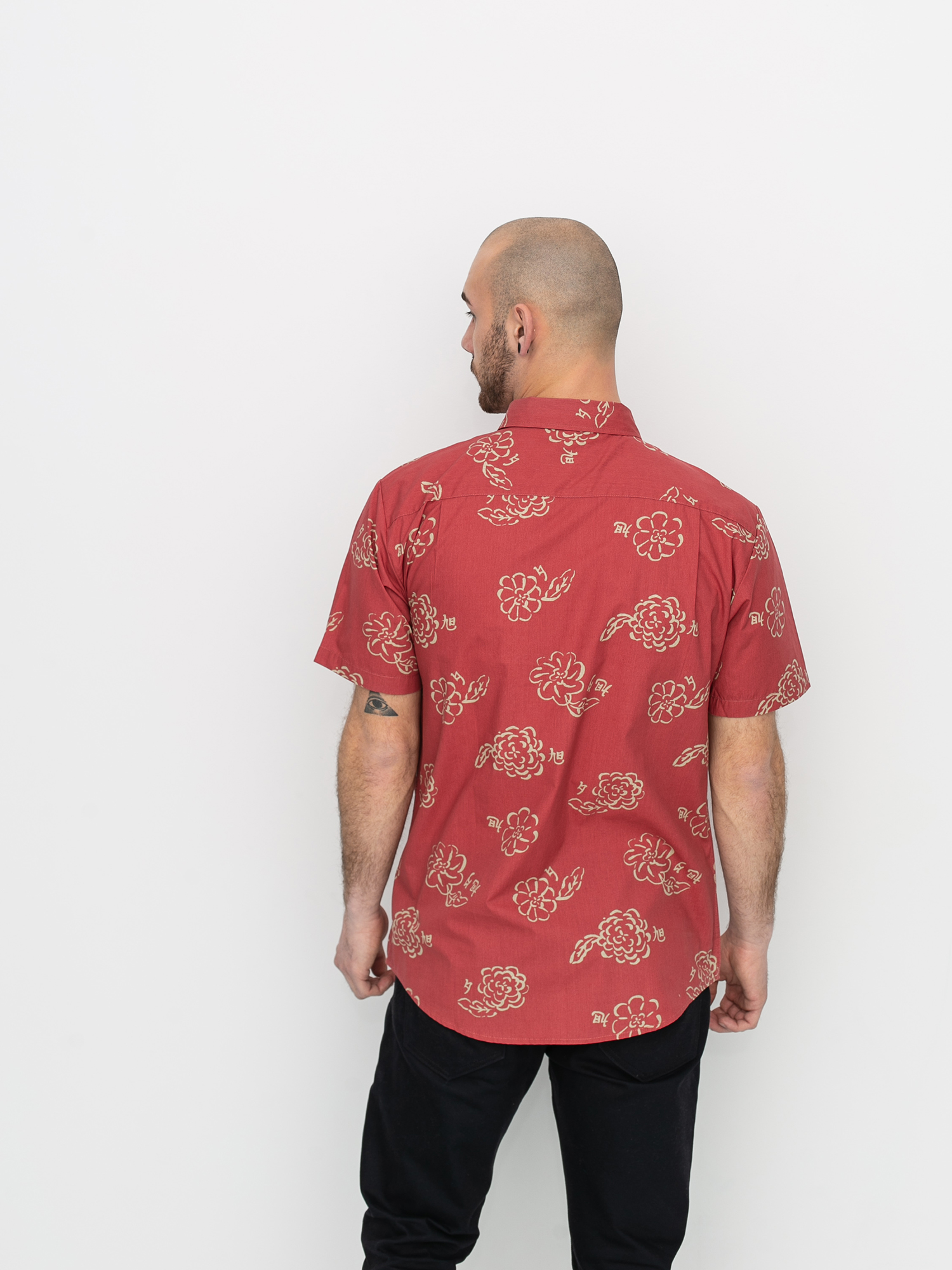 Koszula Brixton Charter Print Wvn (lava red)