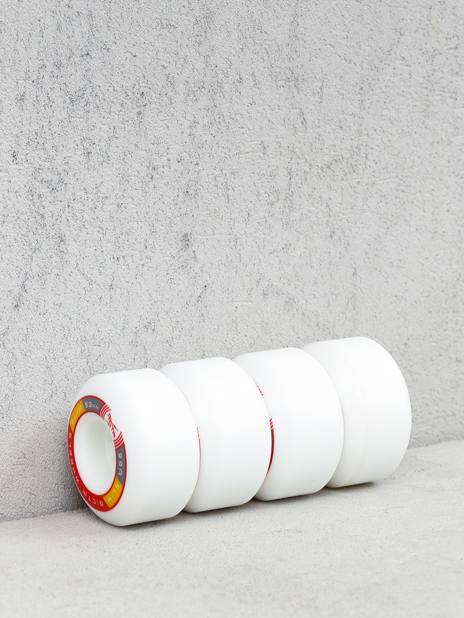 Kółka Ricta Rapido Slim (white/red/silver)