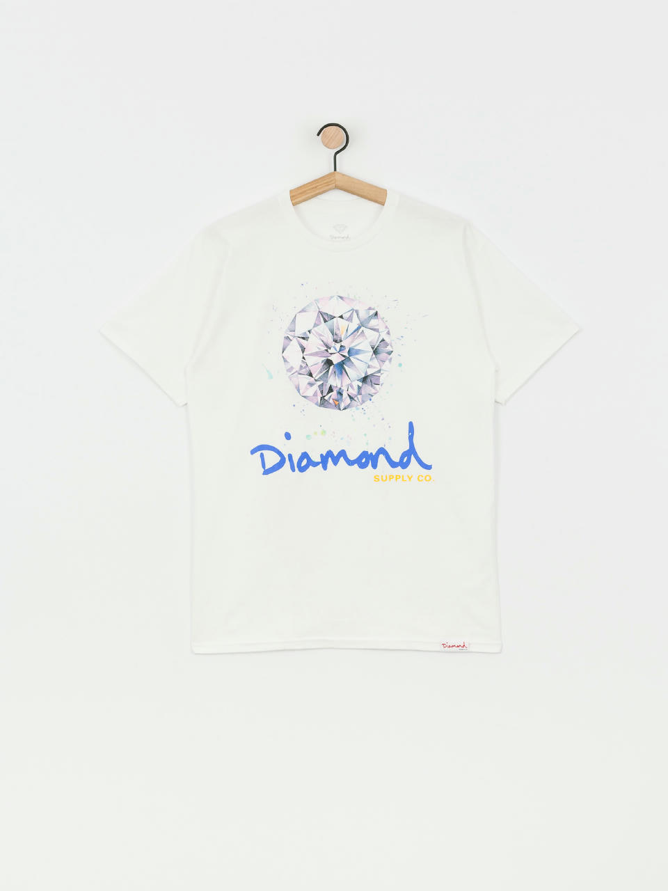 T-shirt Diamond Supply Co. Splash Sign (white)