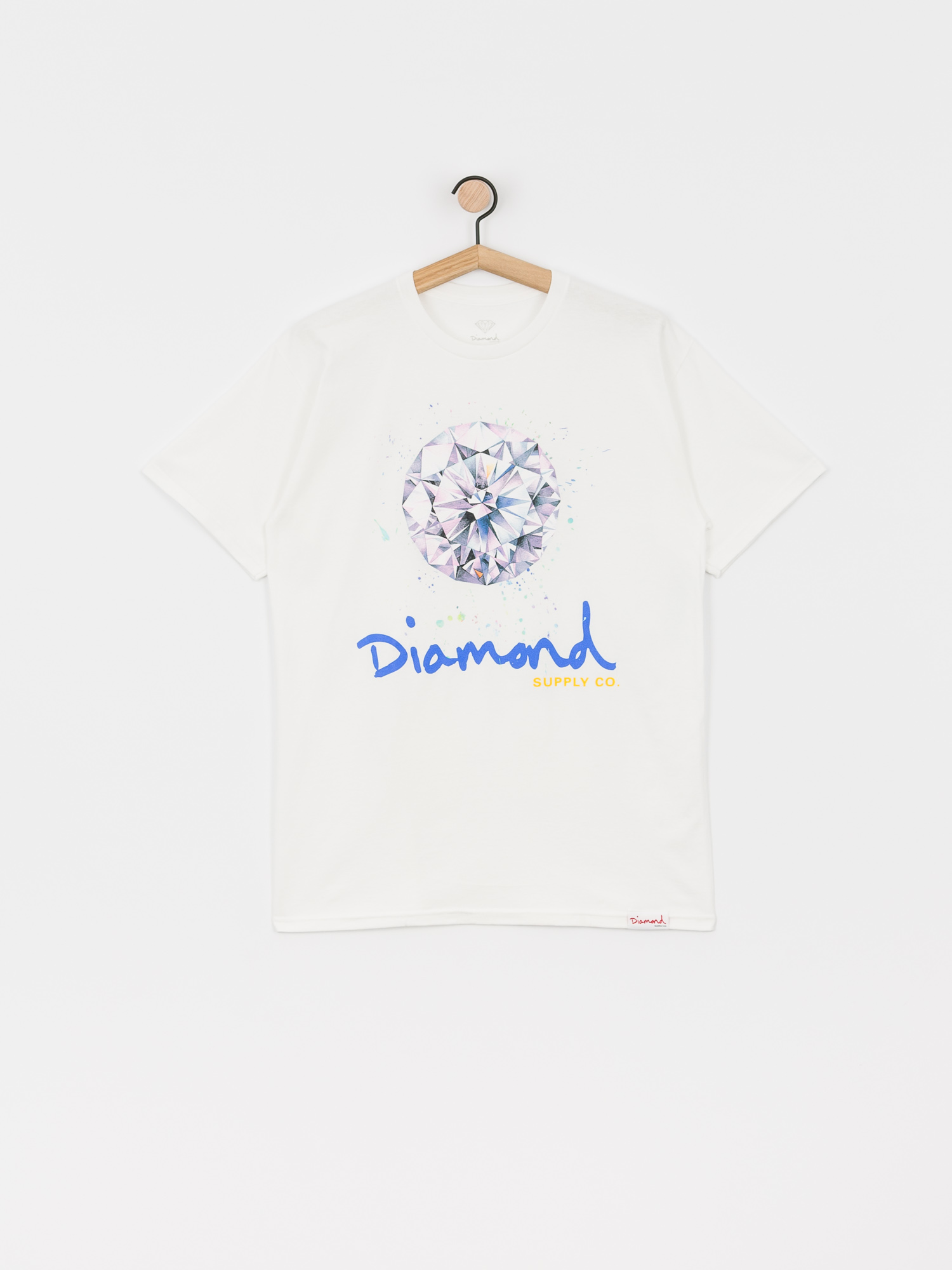 T-shirt Diamond Supply Co. Splash Sign (white)