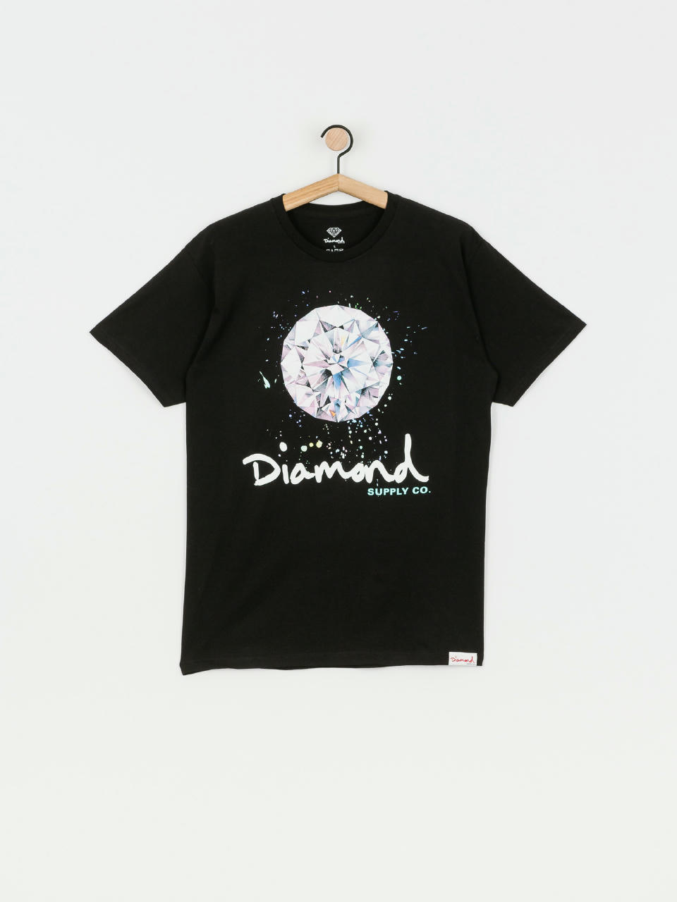 T-shirt Diamond Supply Co. Splash Sign (black)