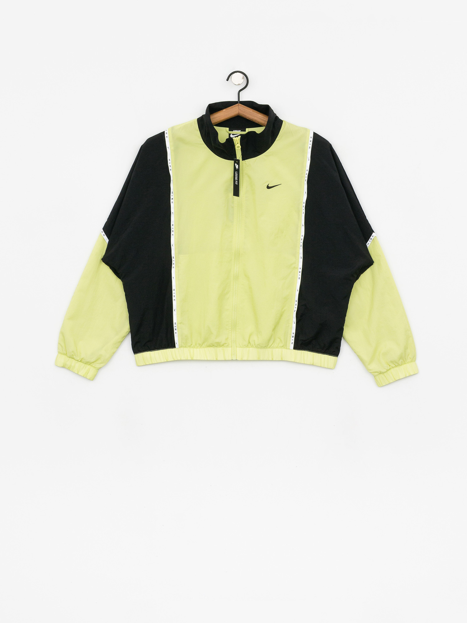 Kurtka Nike Wvn Piping Wmn (limelight/black/black)