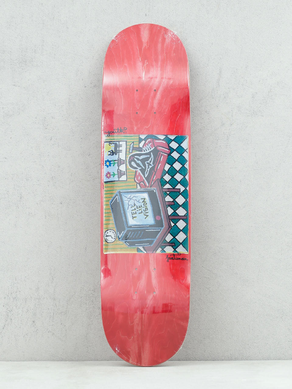 Deck Youth Skateboards Tell Lie Vision (red)