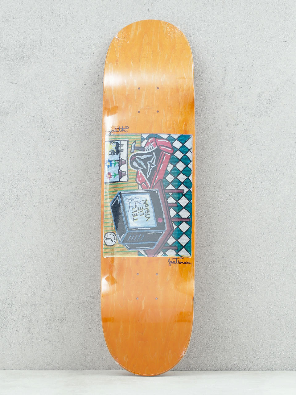 Deck Youth Skateboards Tell Lie Vision (orange)