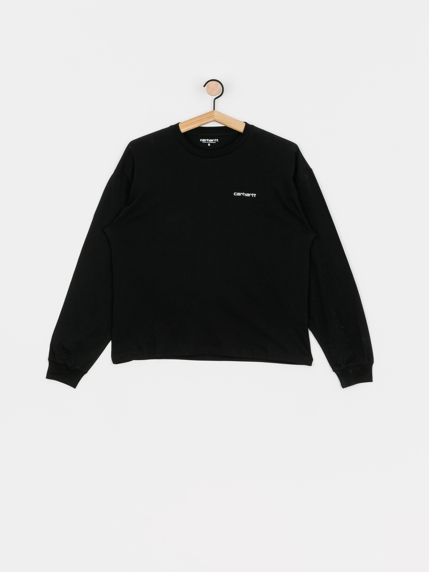 Longsleeve Carhartt WIP Script Embroidery Wmn (black/white)