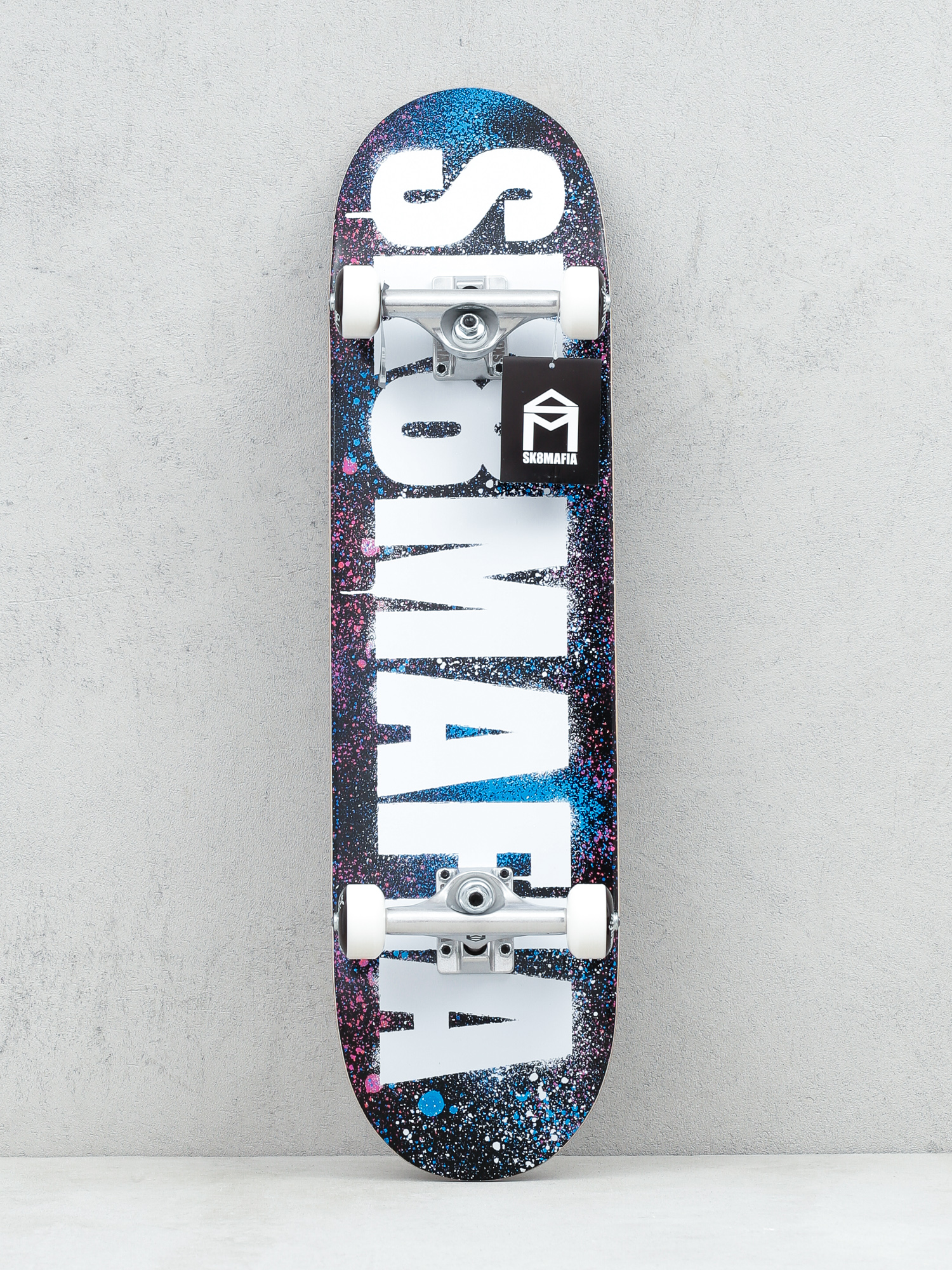 Deskorolka Sk8Mafia OG Logo (stencil pink/blue)