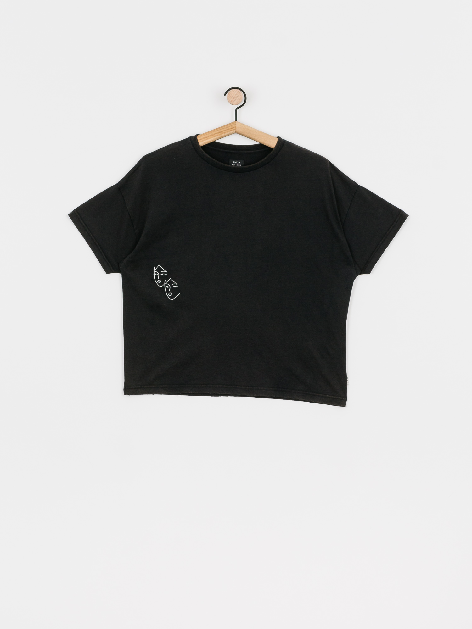 T-shirt RVCA Au Revoir Wmn (washed black)