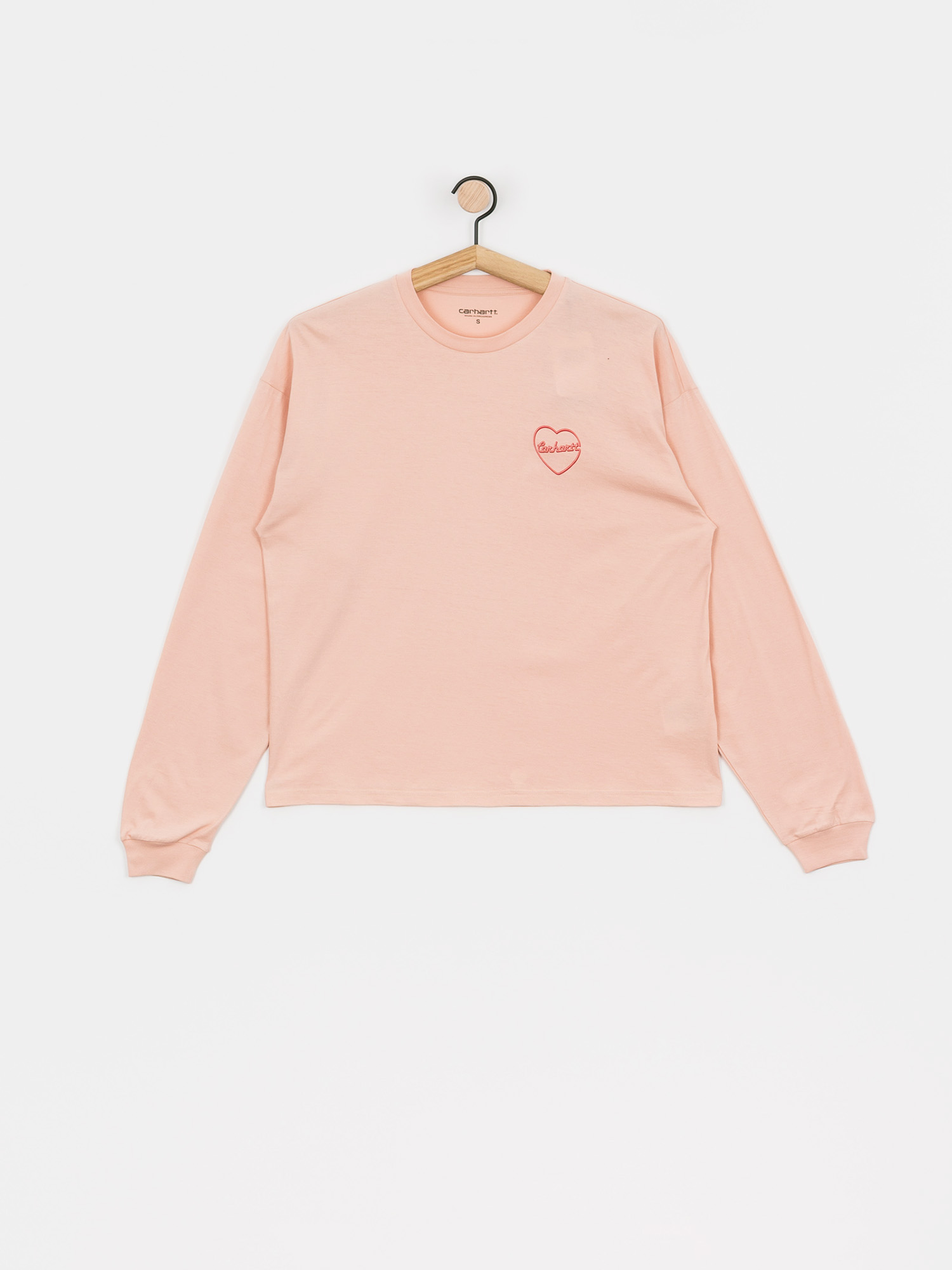 Longsleeve Carhartt WIP Eve Heart Wmn (powdery/etna red)