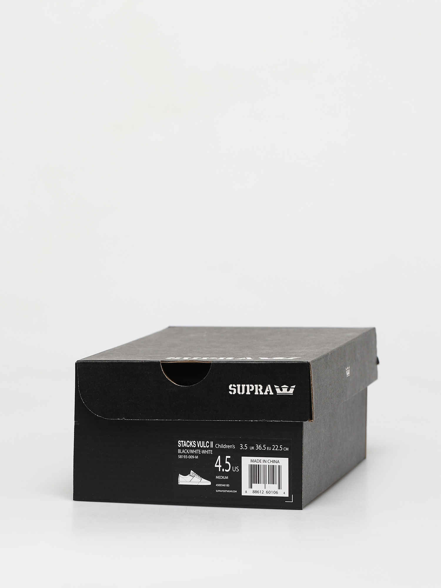 Buty Supra Stacks Vulc II Kids (black/white white)