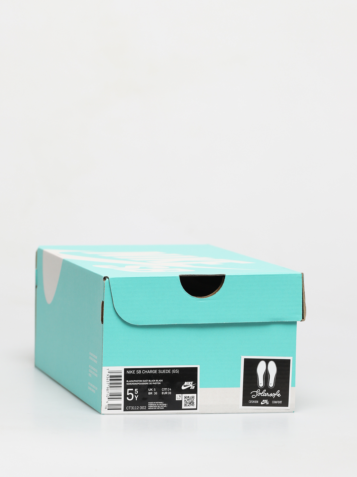 Buty Nike SB Charge Suede Gs (black/photon dust black black)