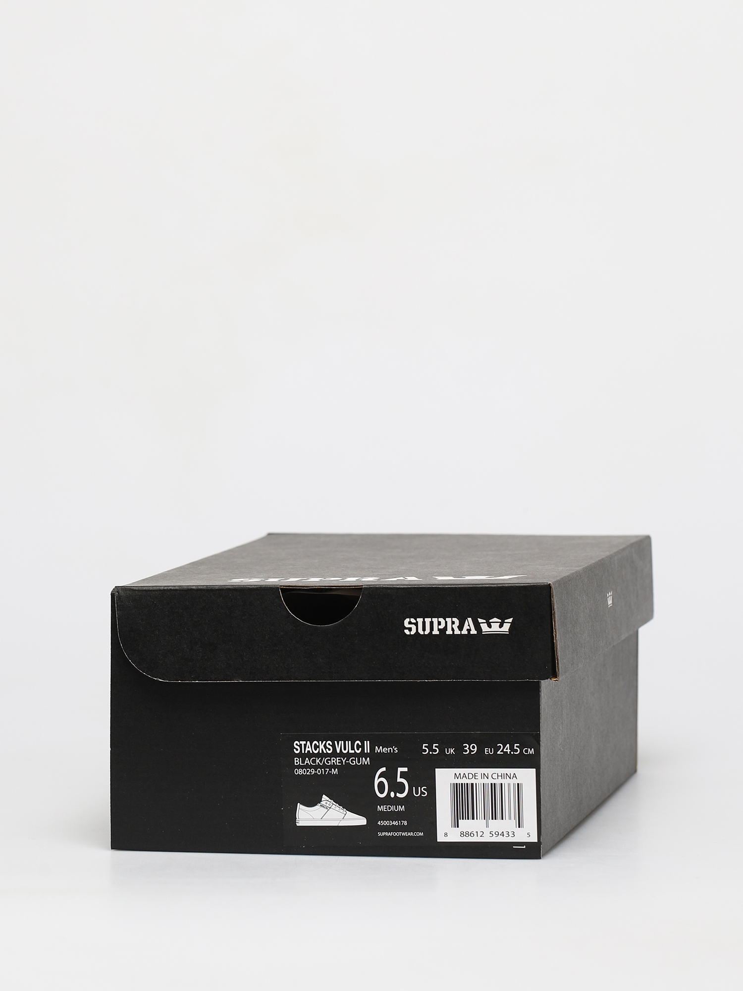 Buty Supra Stacks Vulc II (black/grey gum)