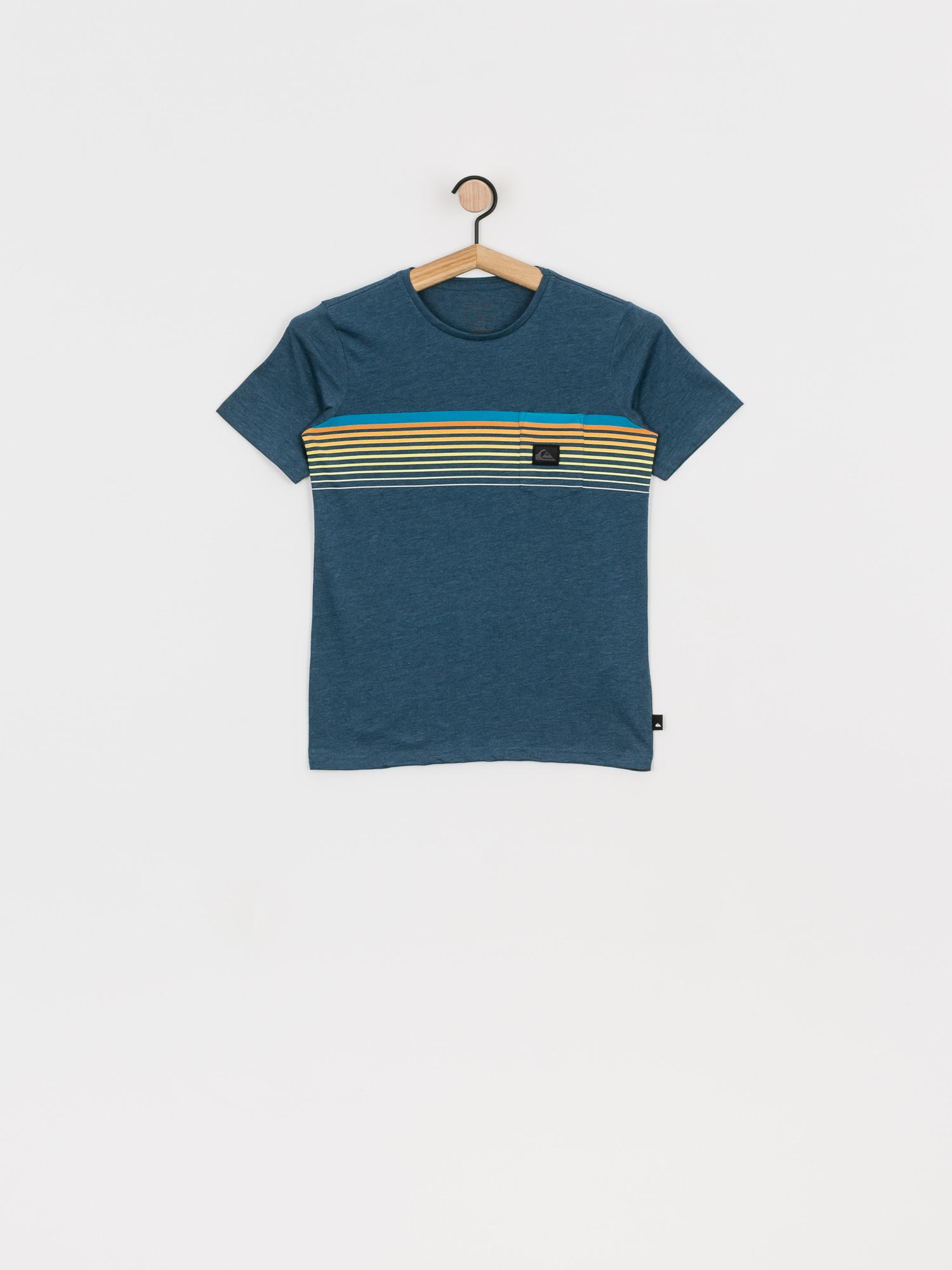 T-shirt Quiksilver Slab Pocket (majolica blue heather)