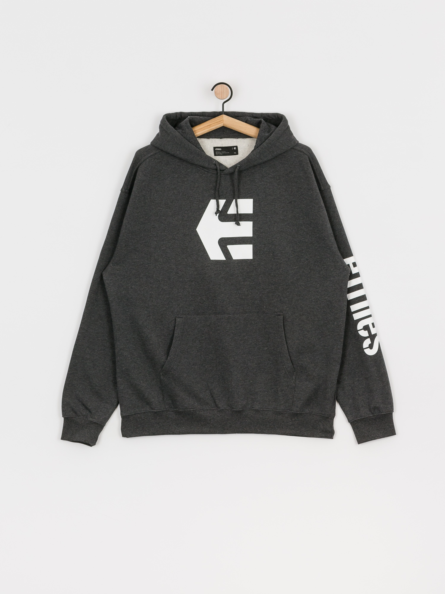 Bluza z kapturem Etnies Icon HD (charcoal/heather)
