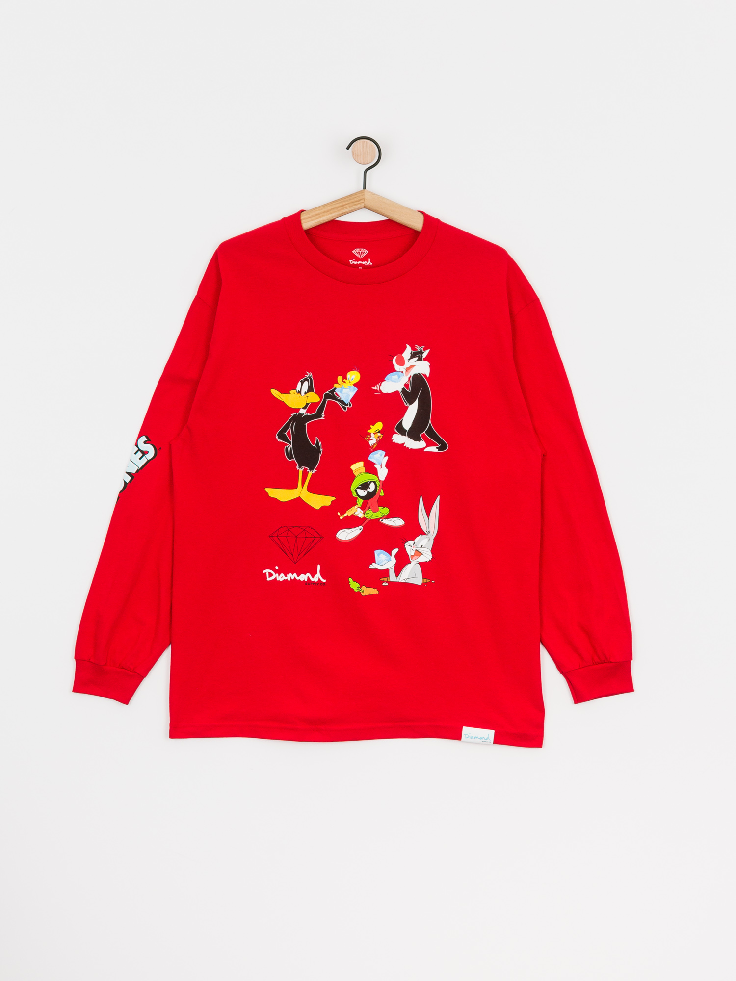 Longsleeve Diamond Supply Co. Looney Tunes (red)