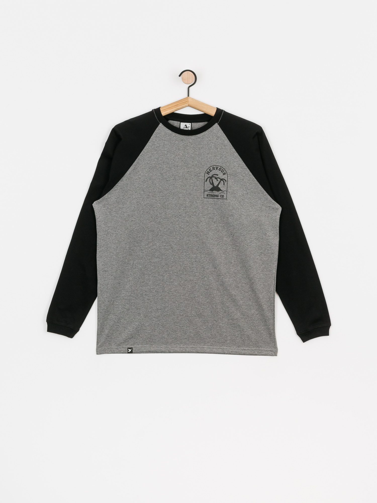 Longsleeve Nervous Island (grey/black)