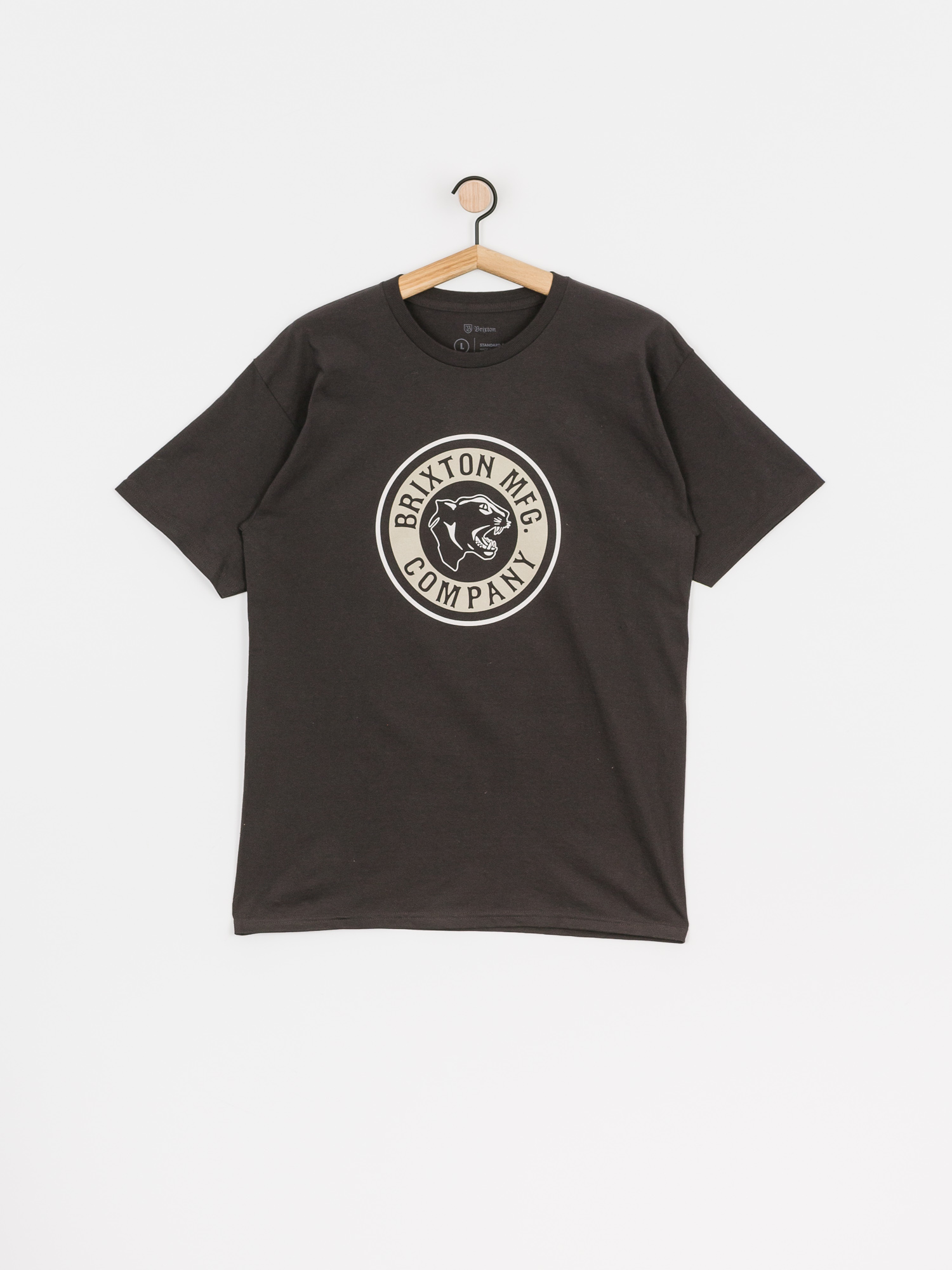 T-shirt Brixton Forte Stt (washed black/vanilla)