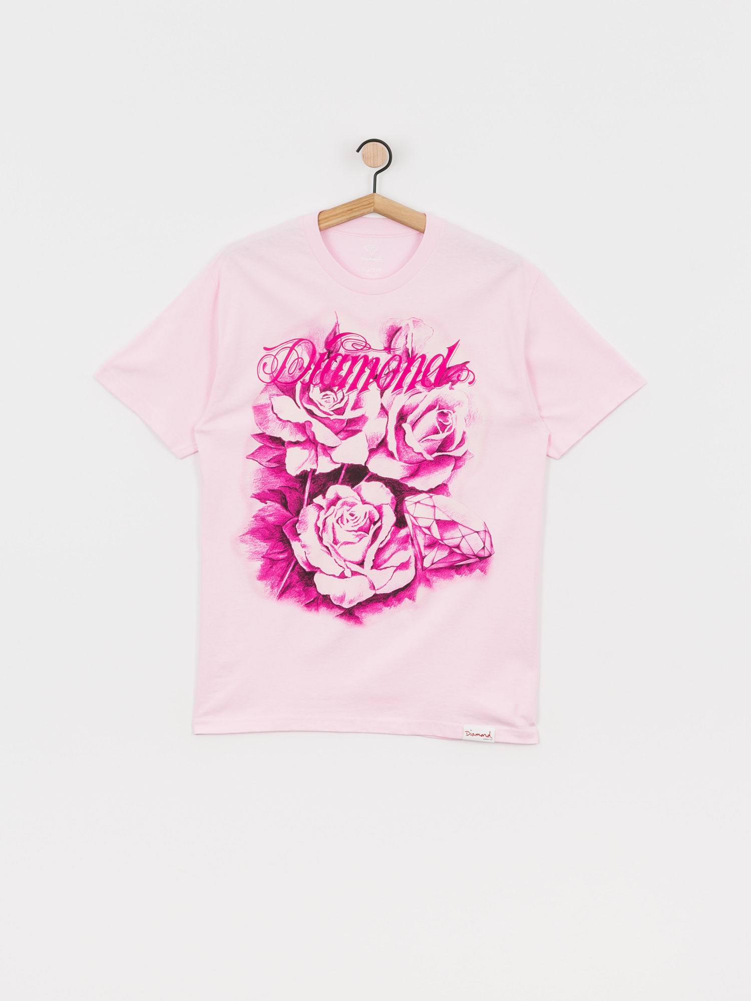 T-shirt Diamond Supply Co. Giant Script Blossom (pink)