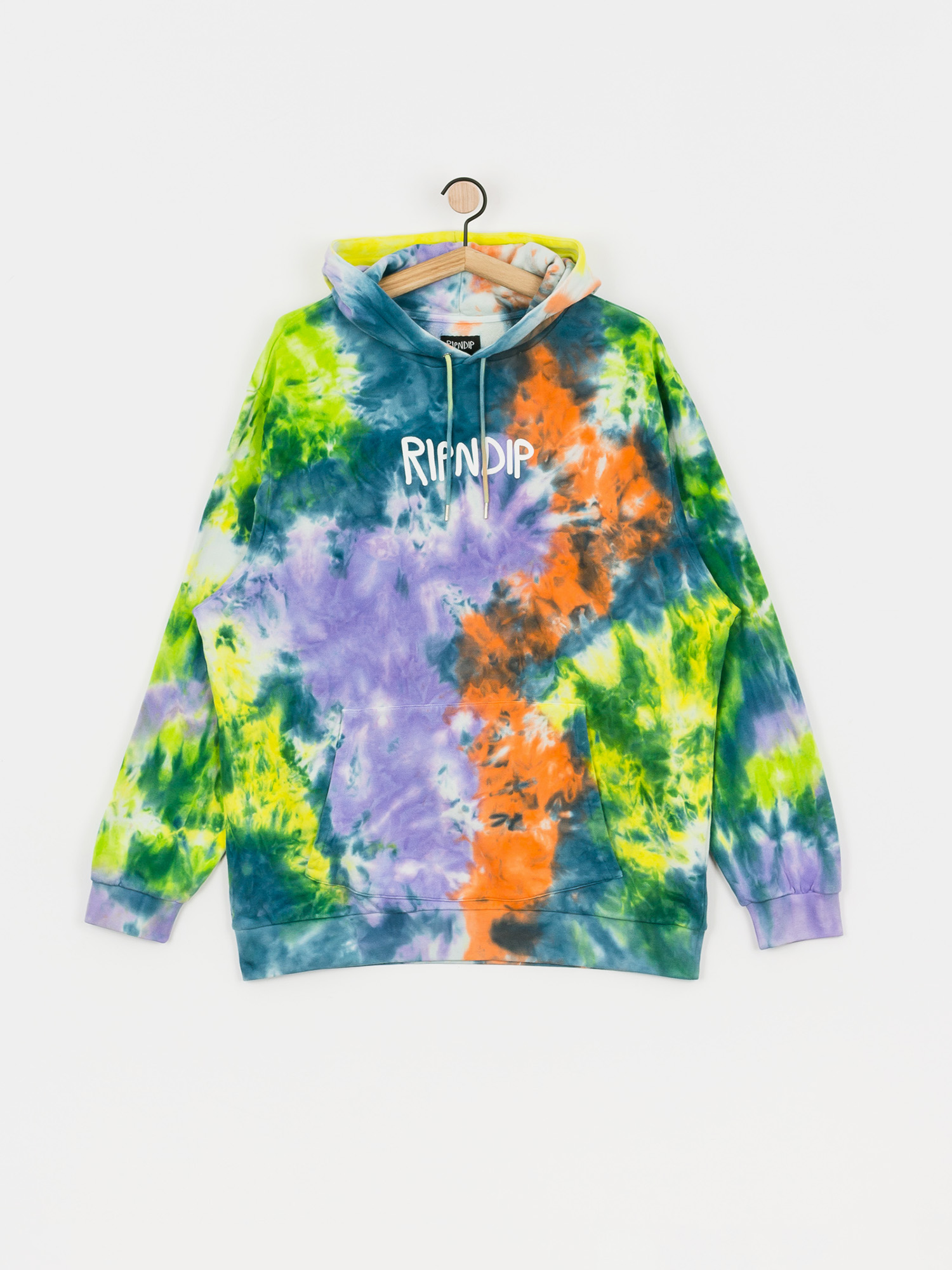 Bluza z kapturem RipNDip Rubber Logo HD (tie dye)